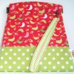 Pink and green birds purse ..
