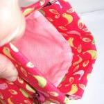 Pink and green birds purse ..