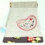 Bird and mushroom dots pouc..